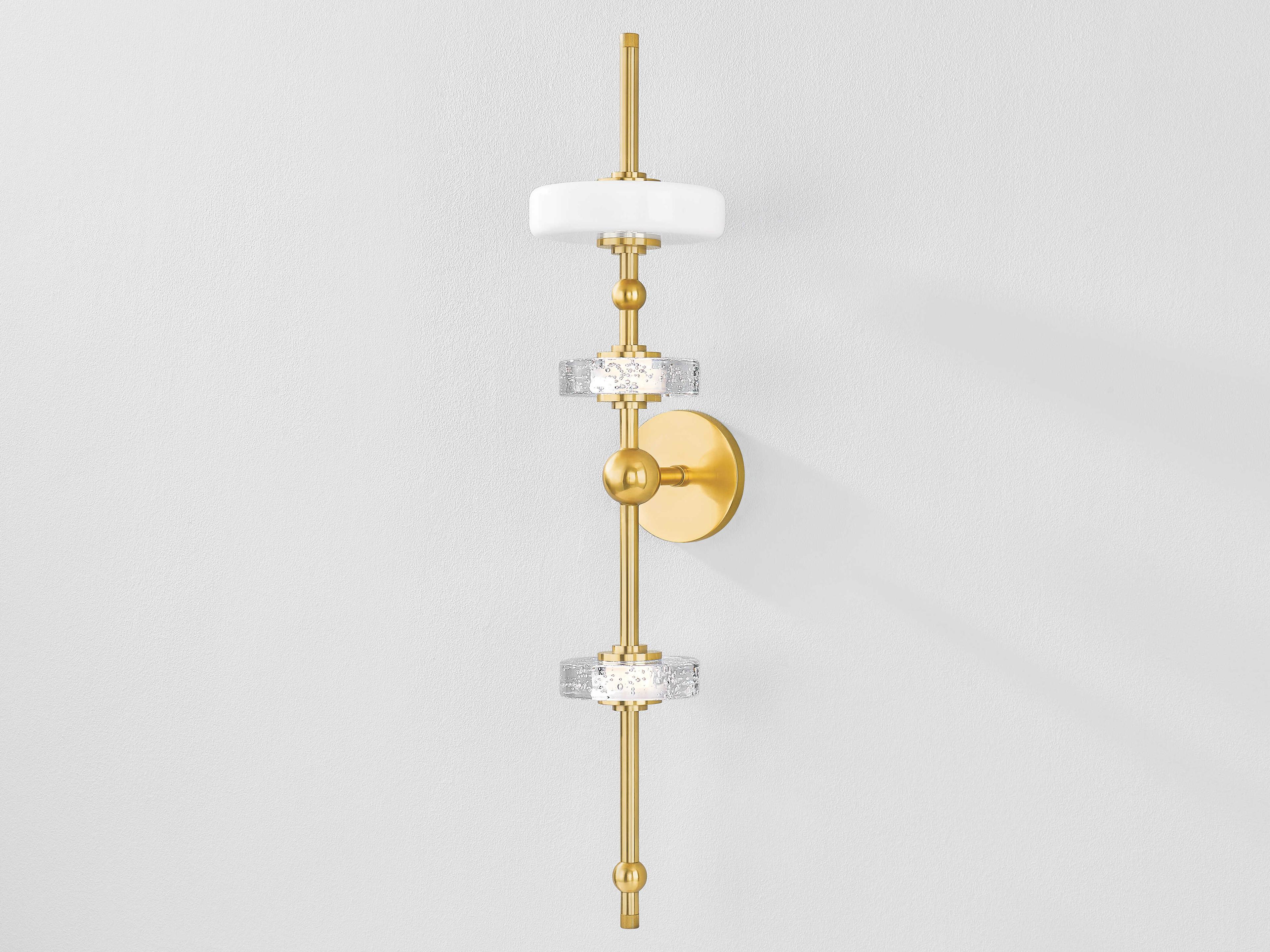 Hudson Valley Maynard 3-Light Aged Brass Wall Sconce