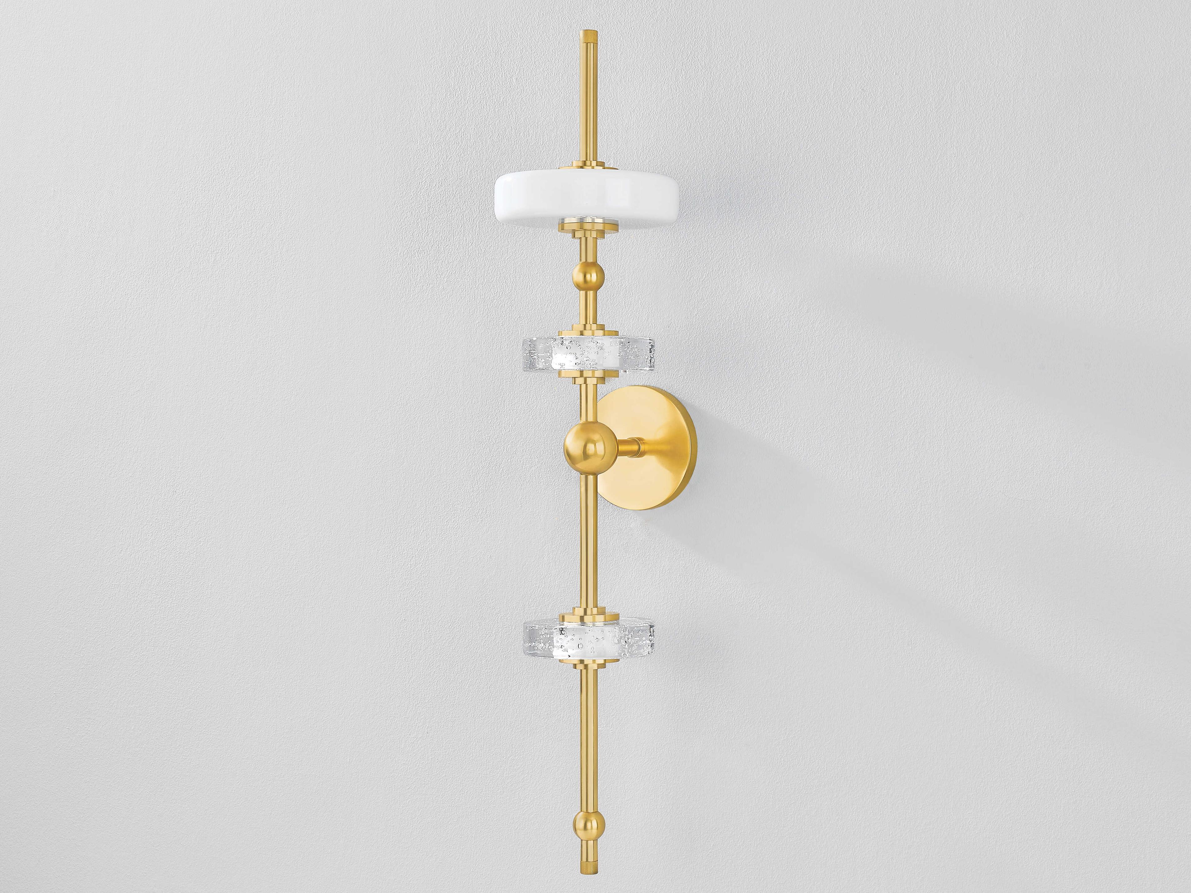 Hudson Valley Maynard 3-Light Aged Brass Wall Sconce