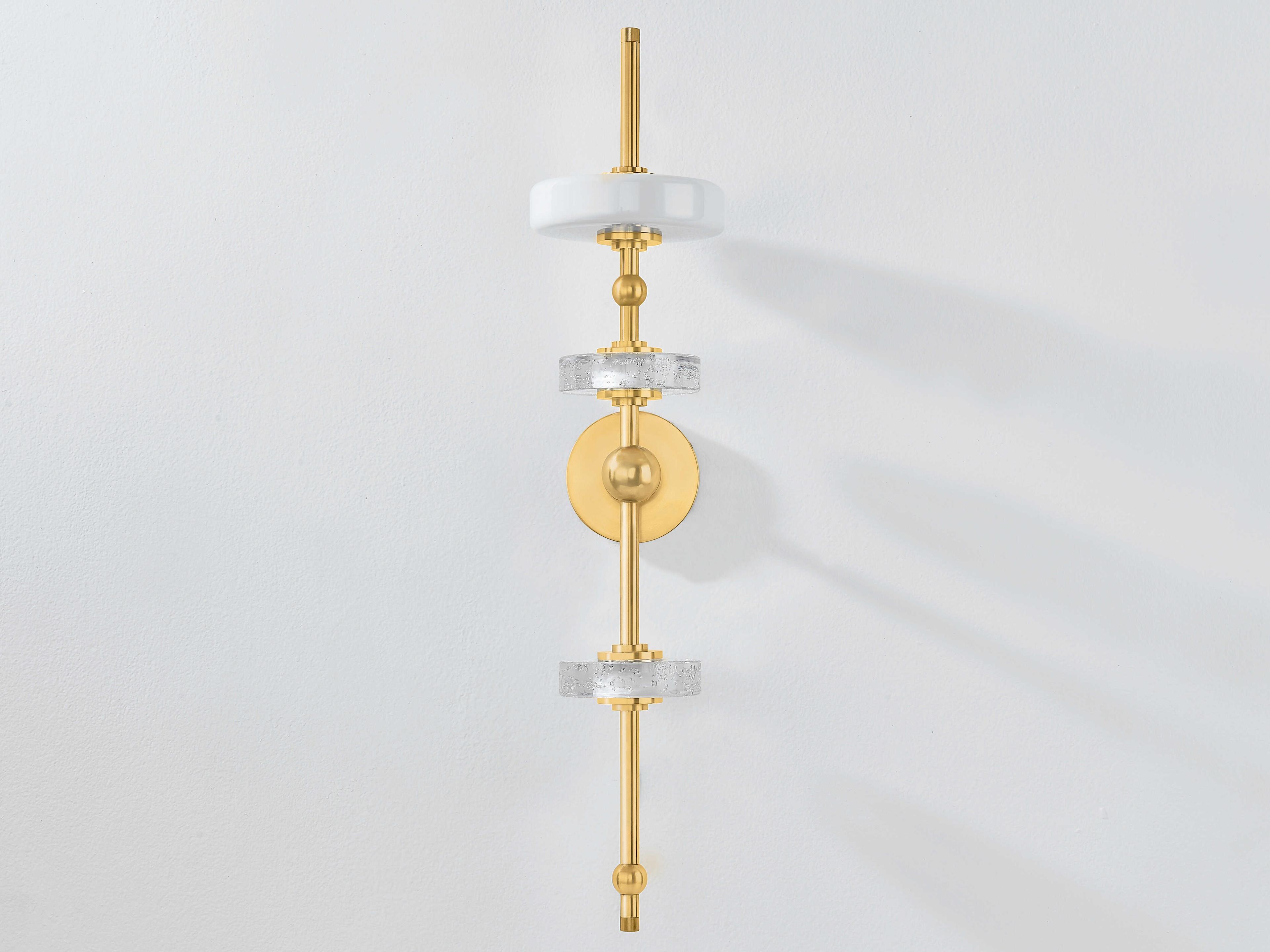 Hudson Valley Maynard 3-Light Aged Brass Wall Sconce