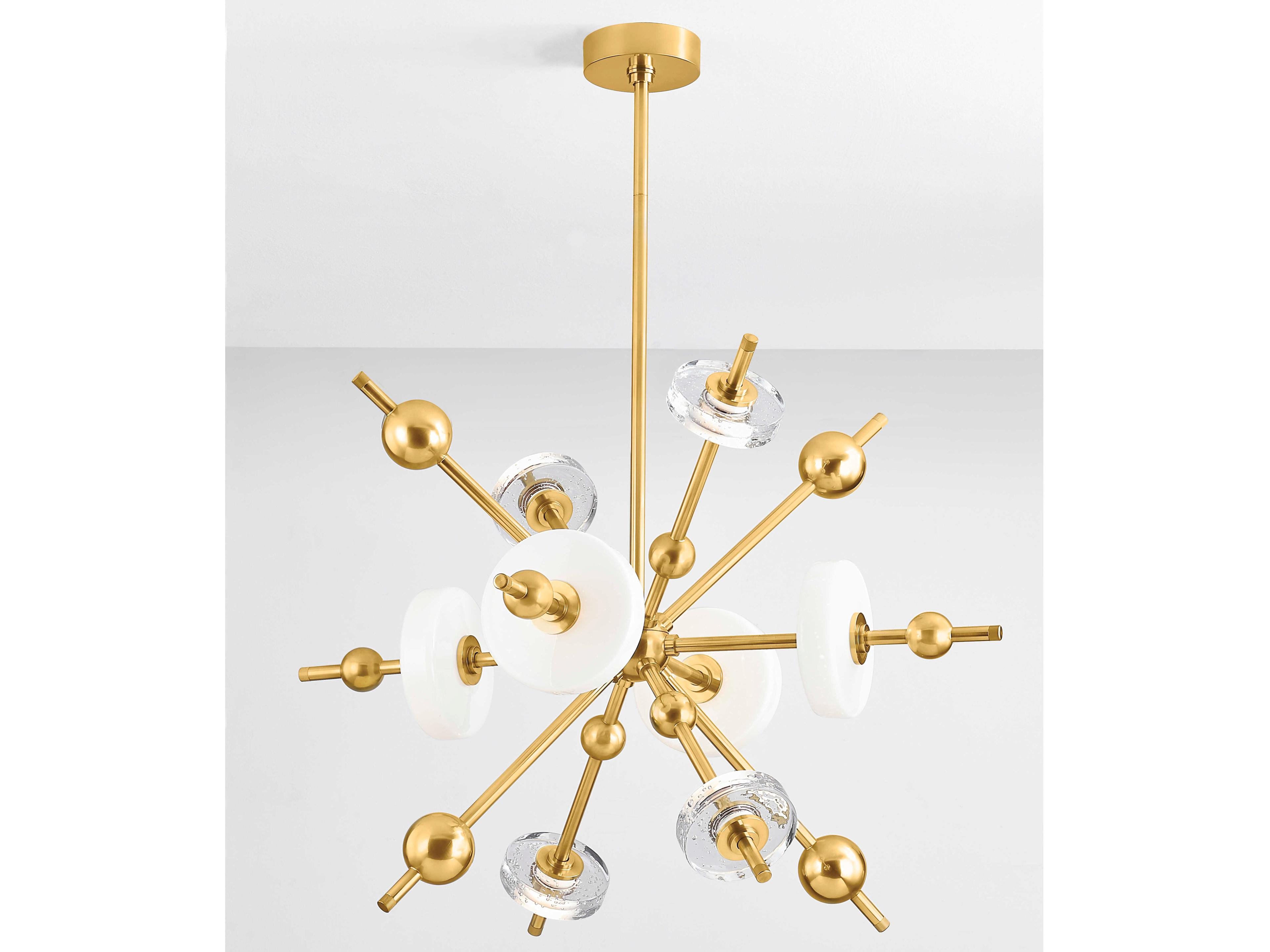 Hudson Valley Maynard 8-Light Aged Brass Sputnik Pendant