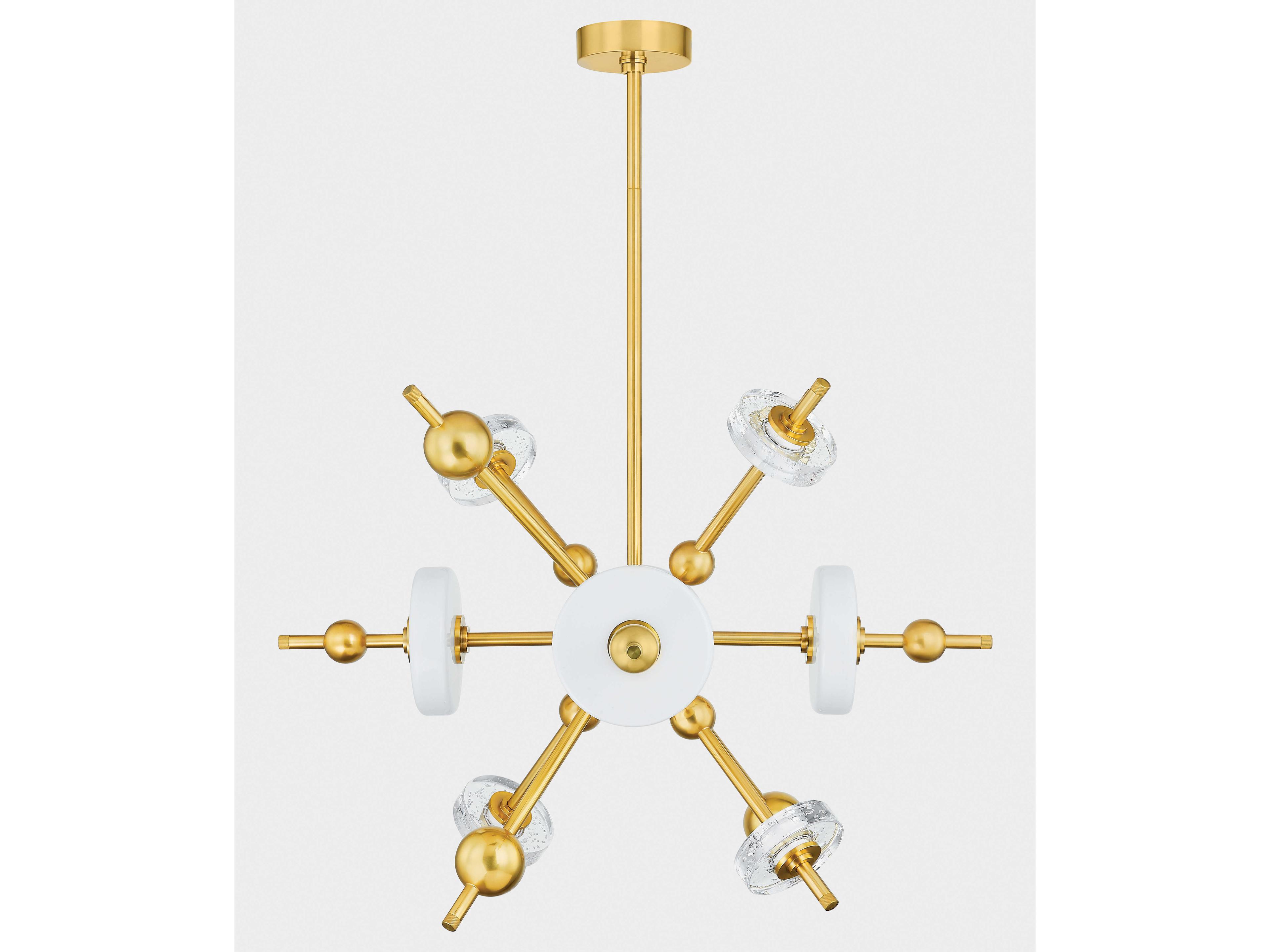 Hudson Valley Maynard 8-Light Aged Brass Sputnik Pendant