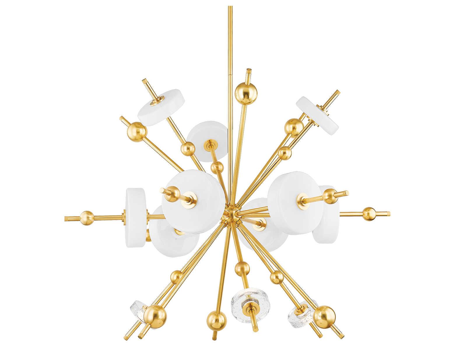 Hudson Valley Maynard 12-Light Aged Brass Sputnik Pendant