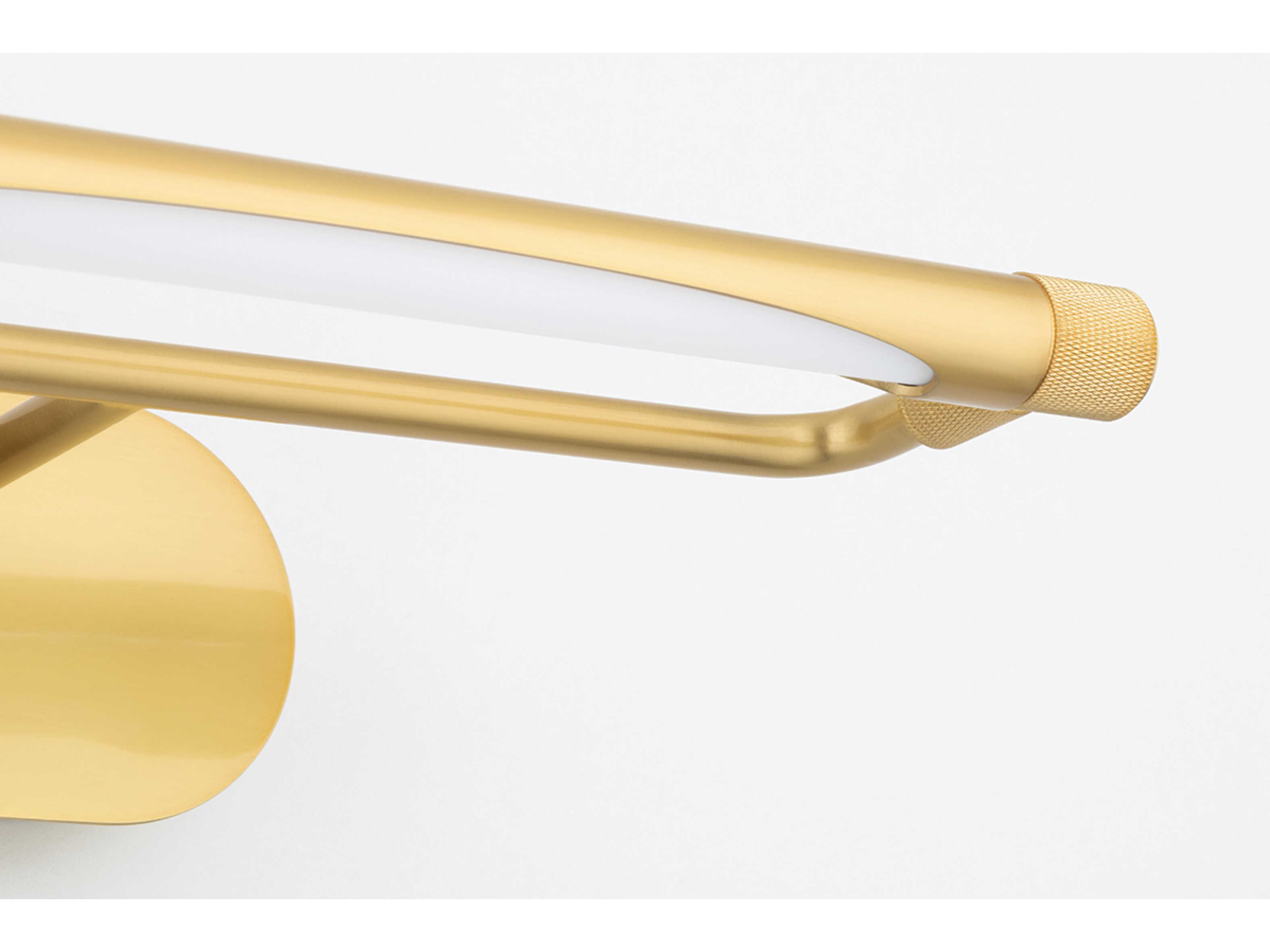 Hudson Valley Berkshire 1-Light Aged Brass LED Picture Light