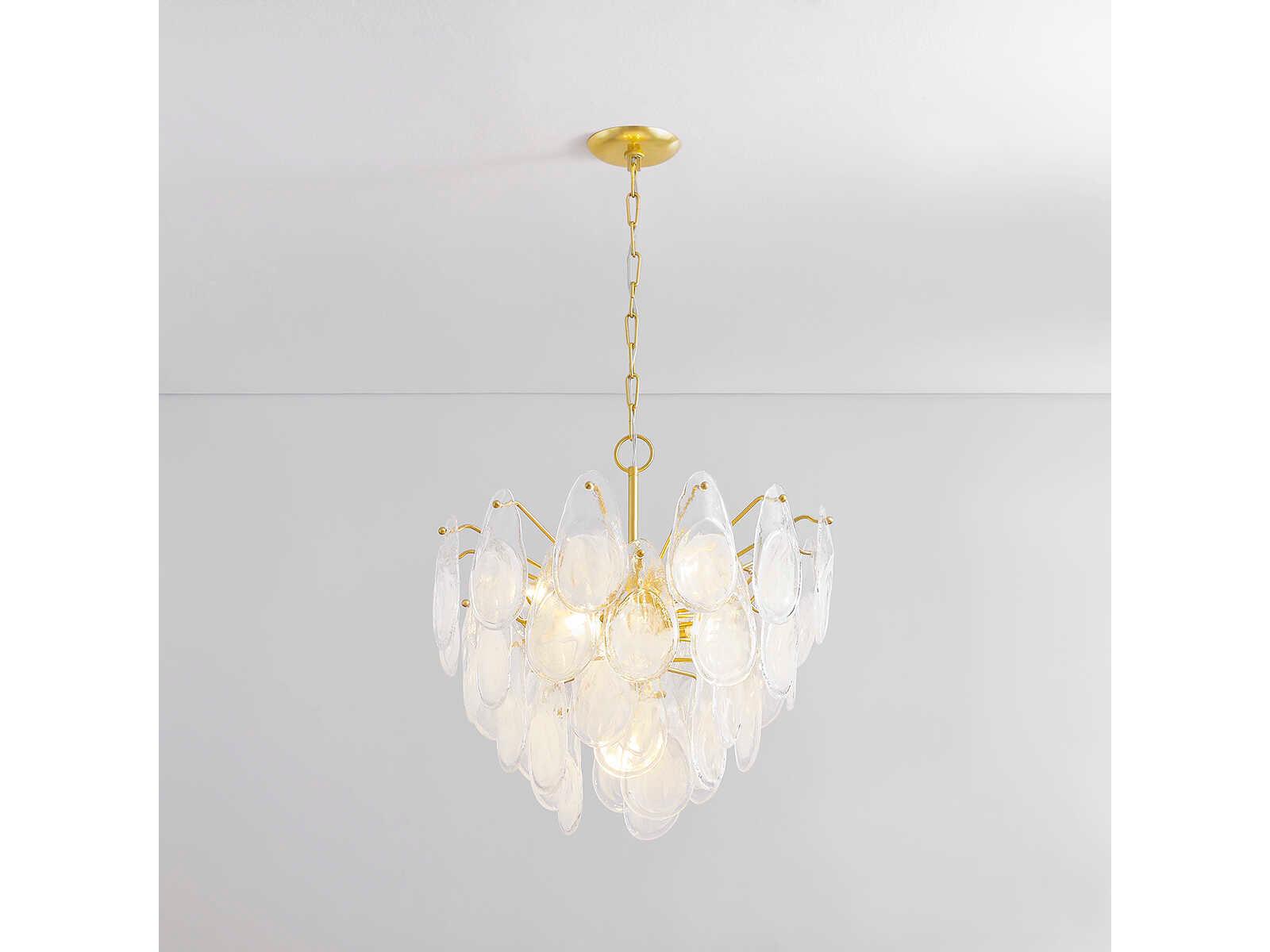 Hudson Valley Darcia 7-Light Aged Brass Chandelier