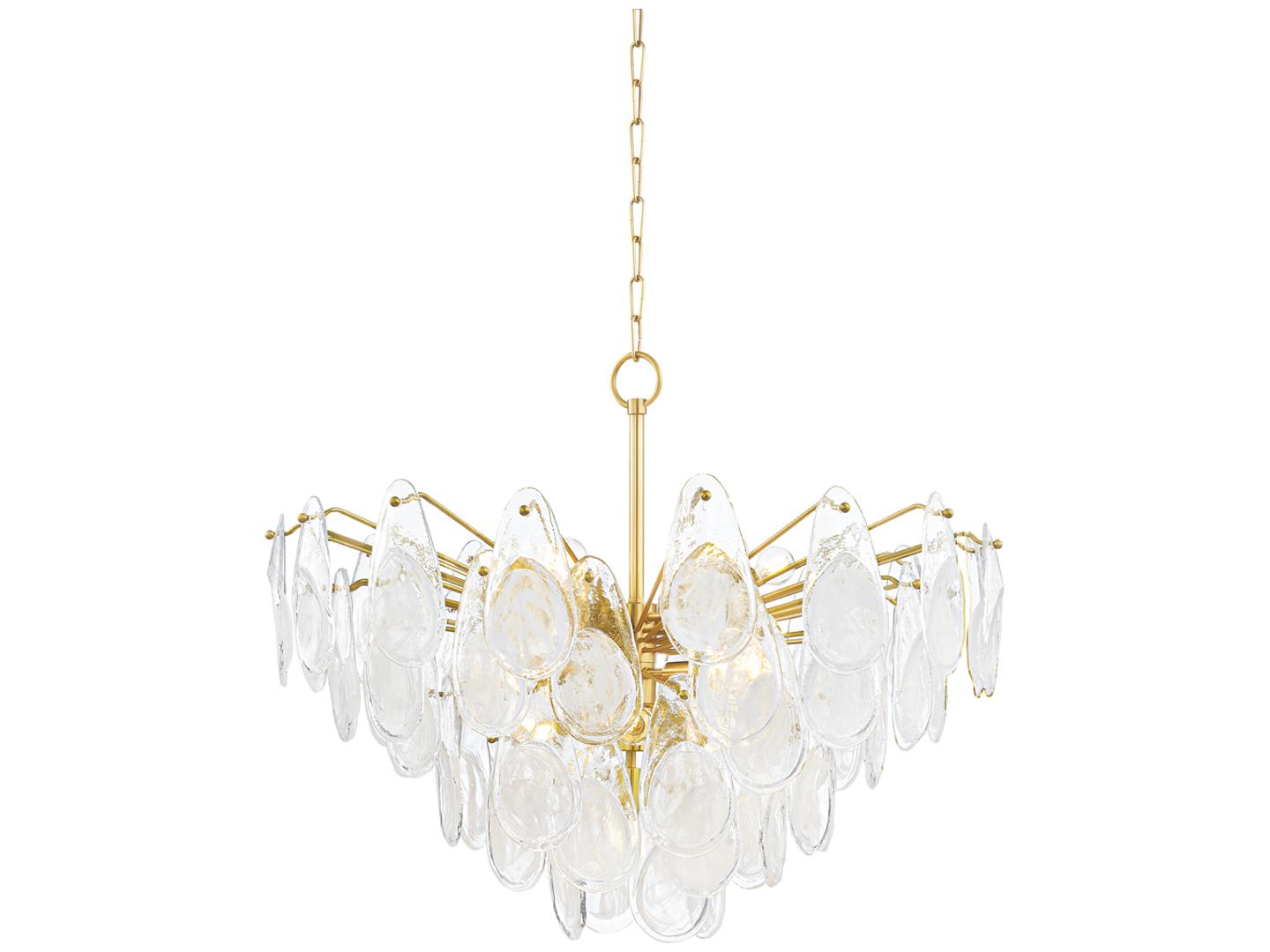 Hudson Valley Darcia 15-Light Aged Brass Chandelier