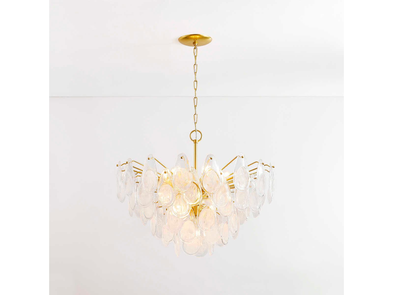 Hudson Valley Darcia 15-Light Aged Brass Chandelier