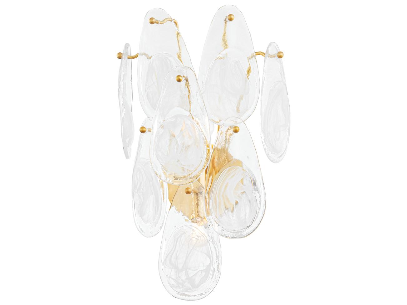 Hudson Valley Darcia 2-Light Aged Brass Wall Sconce