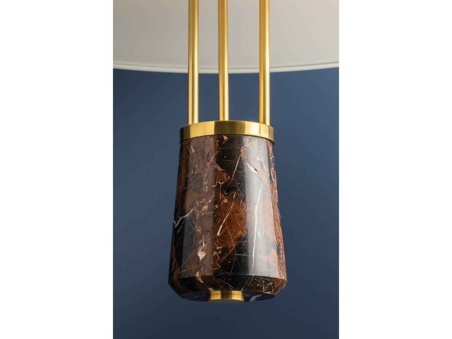 Hudson Valley Barnegat 1-Light Aged Brass Soft White Linear Pendant