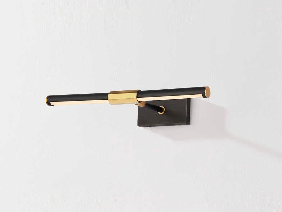 Hudson Valley Melbourne 1-Light Aged Brass Distressed Bronze Picture Light