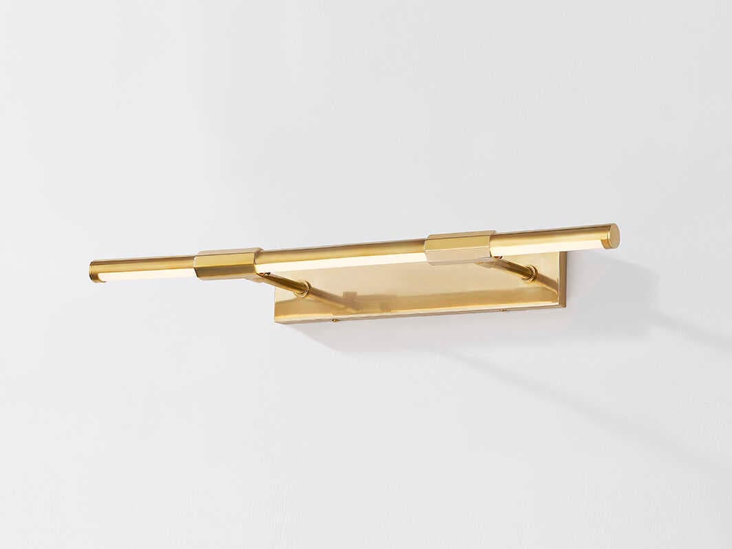 Hudson Valley Melbourne 1-Light Aged Brass Picture Light