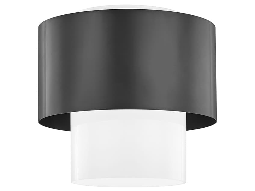 Hudson Valley Corinth 1-Light Old Bronze Cylinder Flush Mount