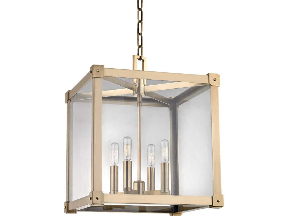 Hudson Valley Forsyth 4-Light Aged Brass Pendant