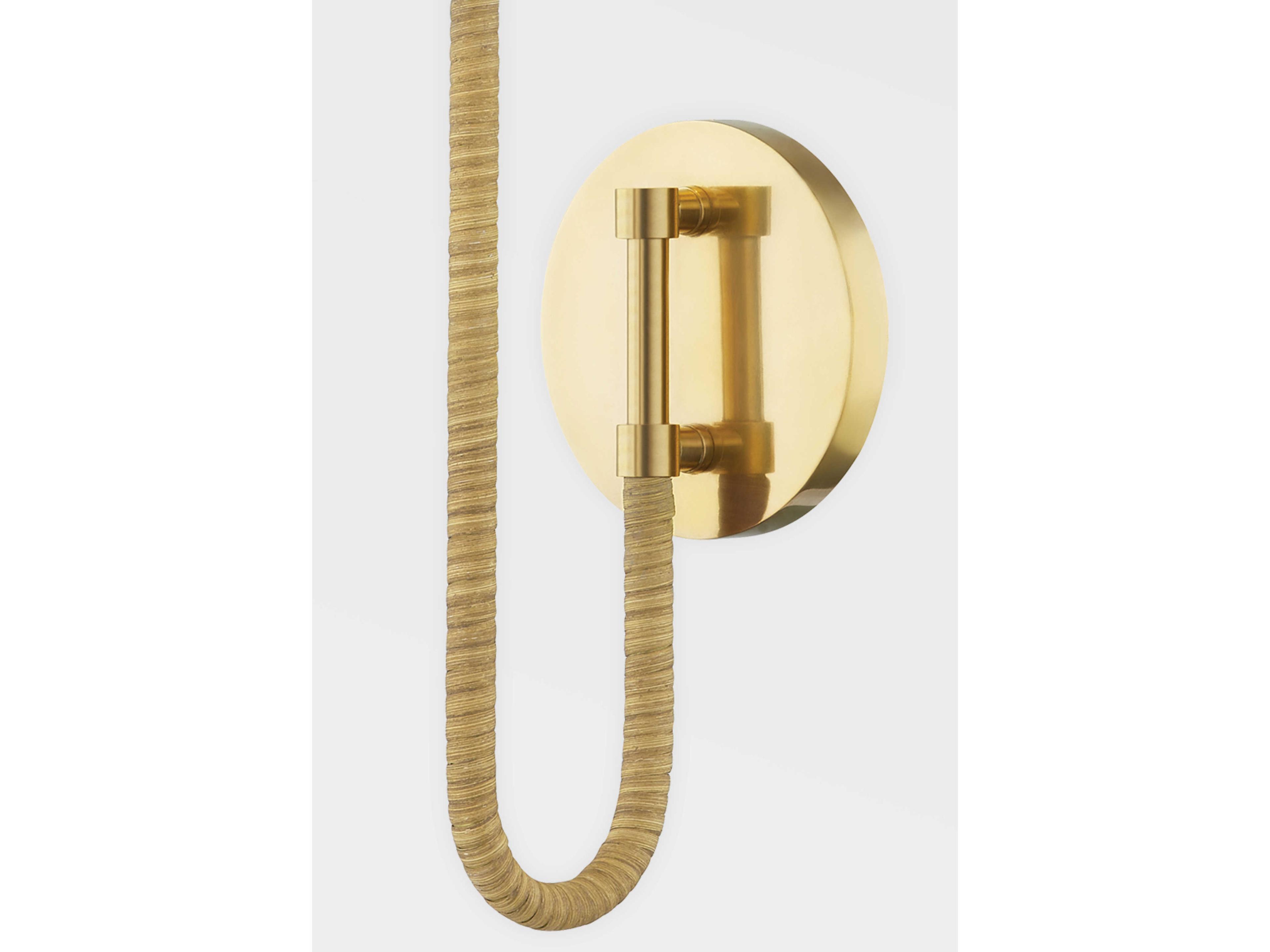 Hudson Valley Ripley 1-Light Aged Brass White LED Wall Sconce