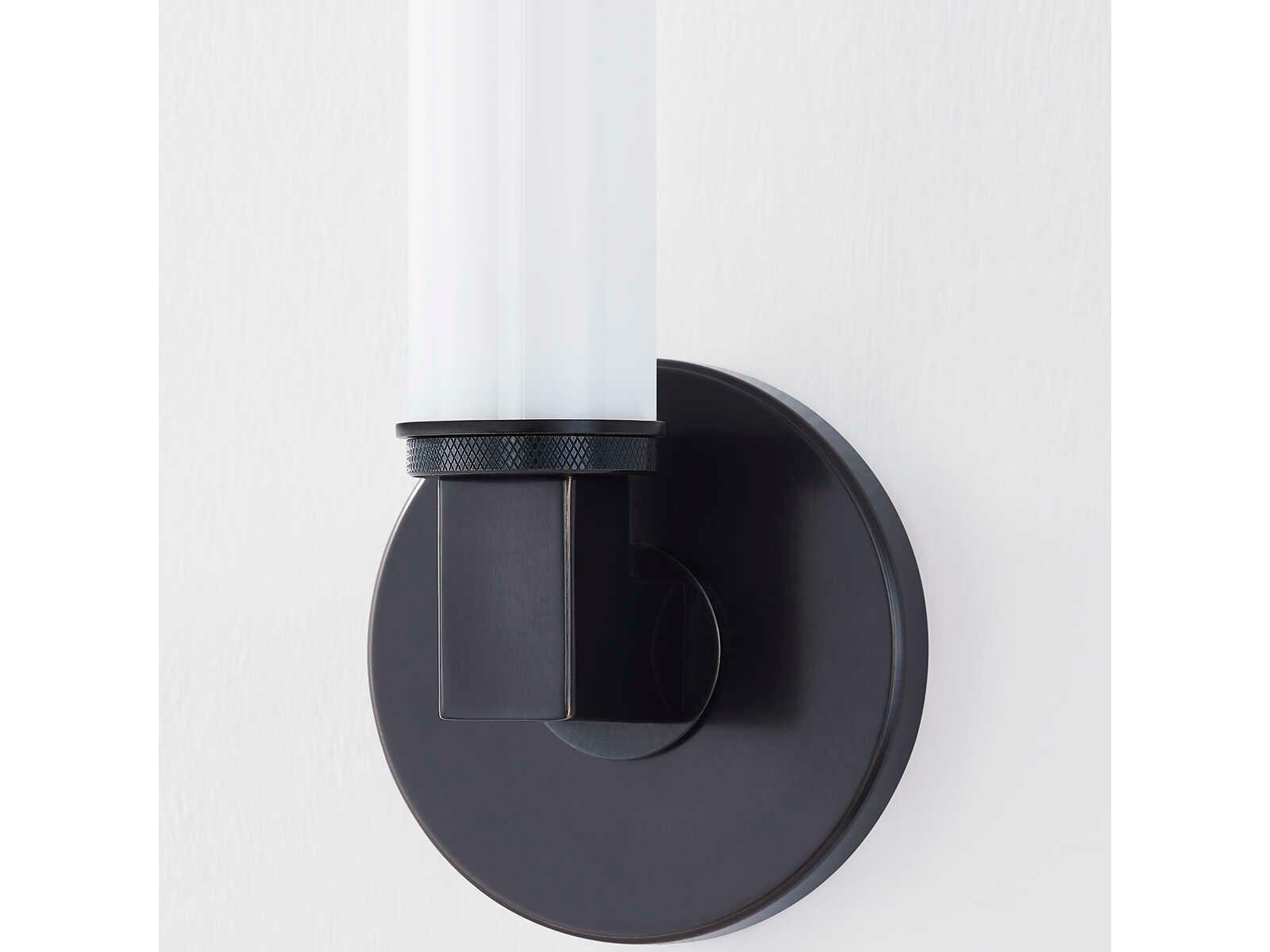 Hudson Valley Cromwell 1-Light Old Bronze Glass LED Wall Sconce