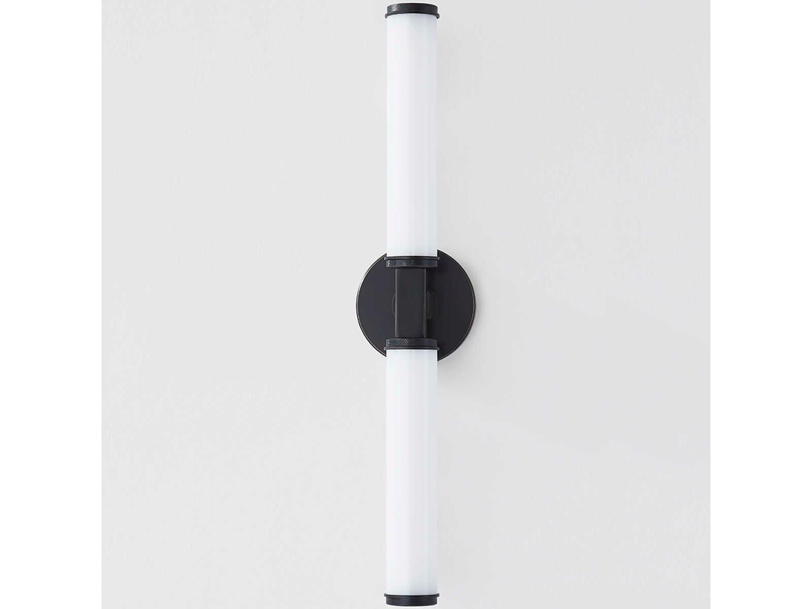 Hudson Valley Cromwell 2-Light Old Bronze Glass LED Wall Sconce