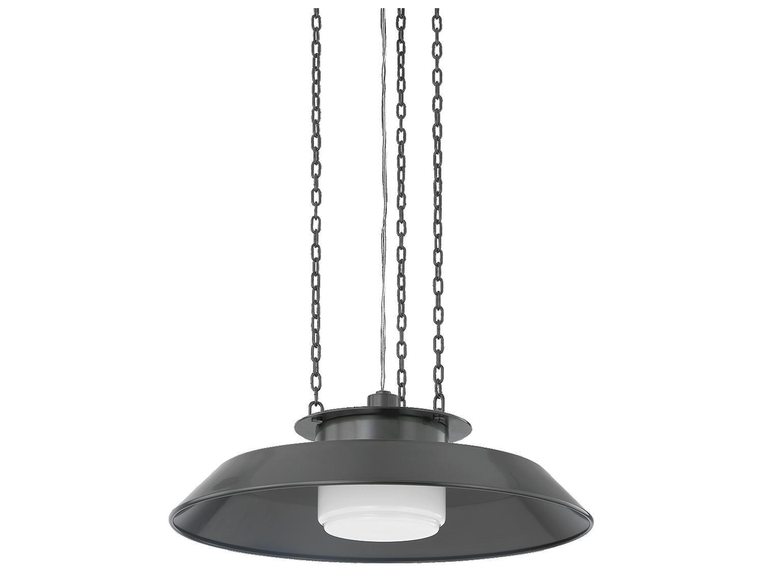 Hudson Valley Woodrow 1-Light Distressed Bronze Bowl Pendant