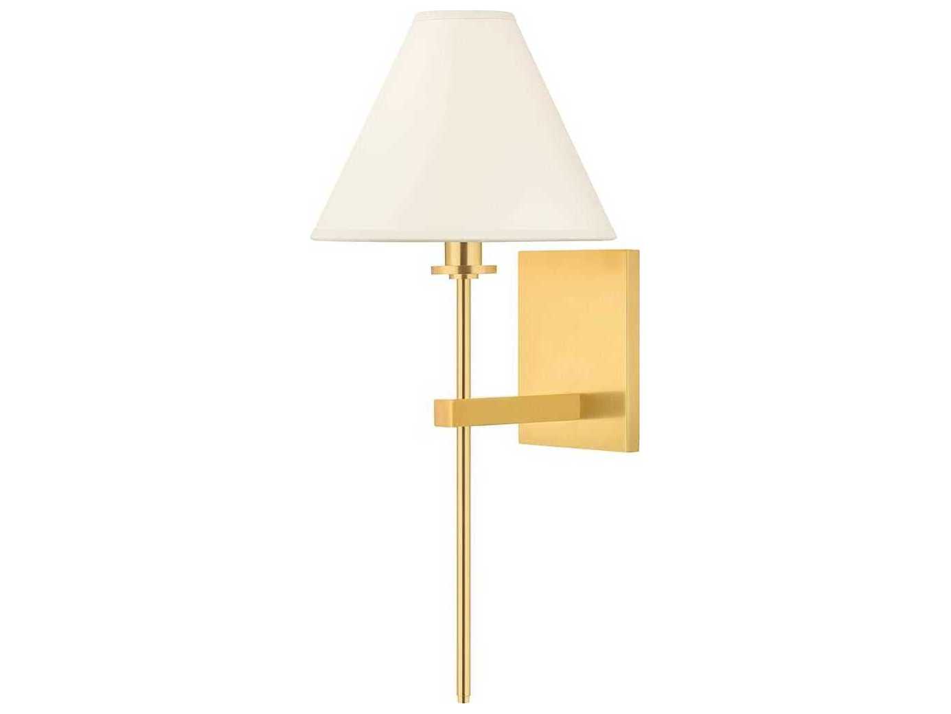 Hudson Valley Graham 1-Light Aged Brass Wall Sconce