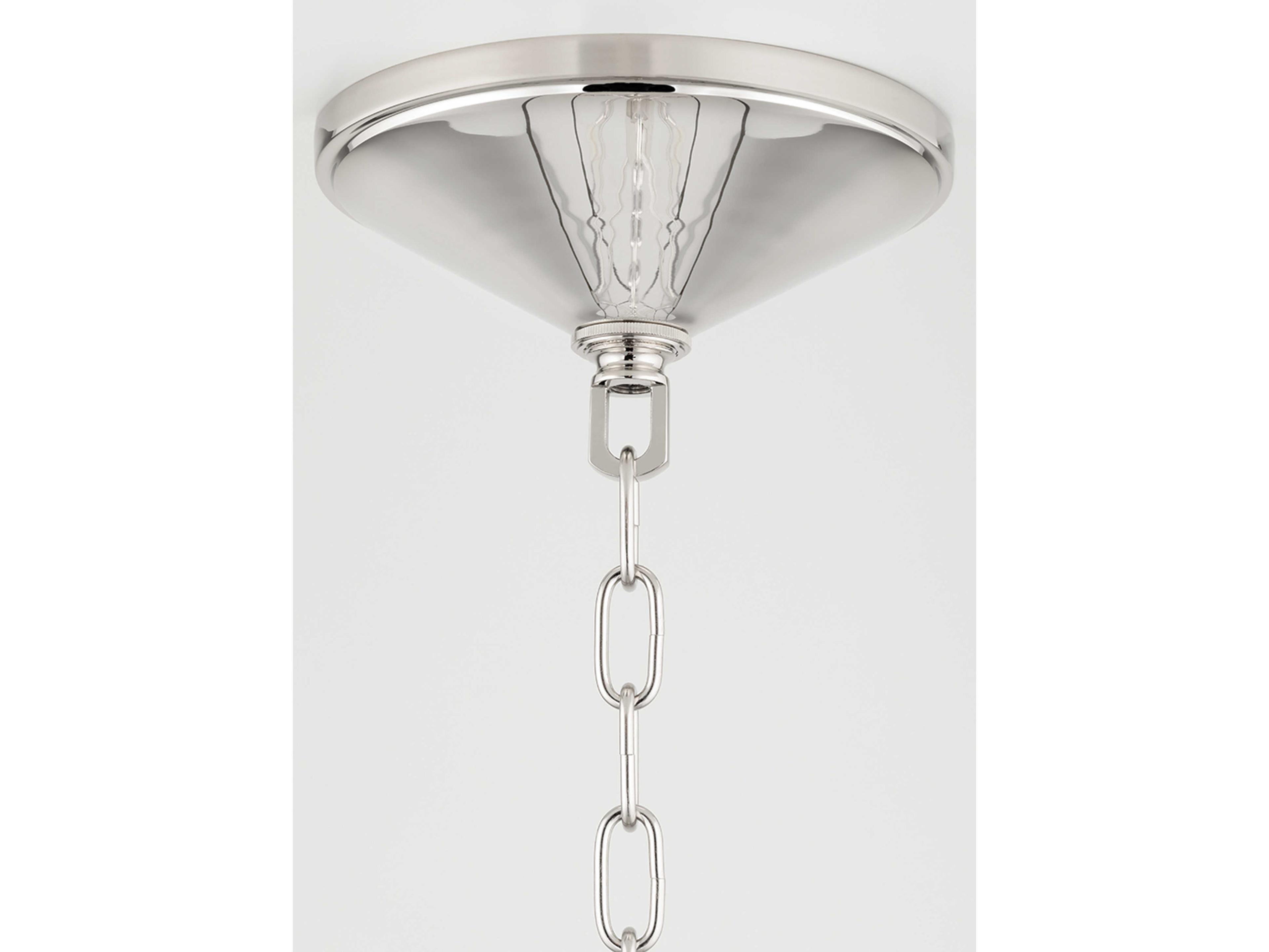 Hudson Valley Glendale 25-Light Polished Nickel Black Candelabra Chandelier