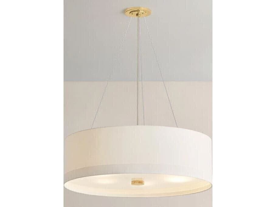 Hudson Valley Ashland 6-Light Aged Brass Round Pendant