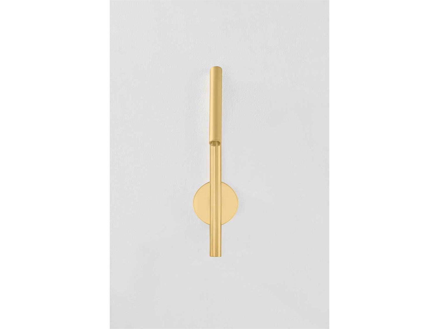 Hudson Valley Circleville 1-Light Aged Brass Wall Sconce