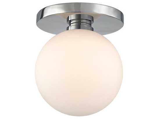 Hudson Valley Baird 1-Light Polished Chrome Off White Glass LED Wall Sconce