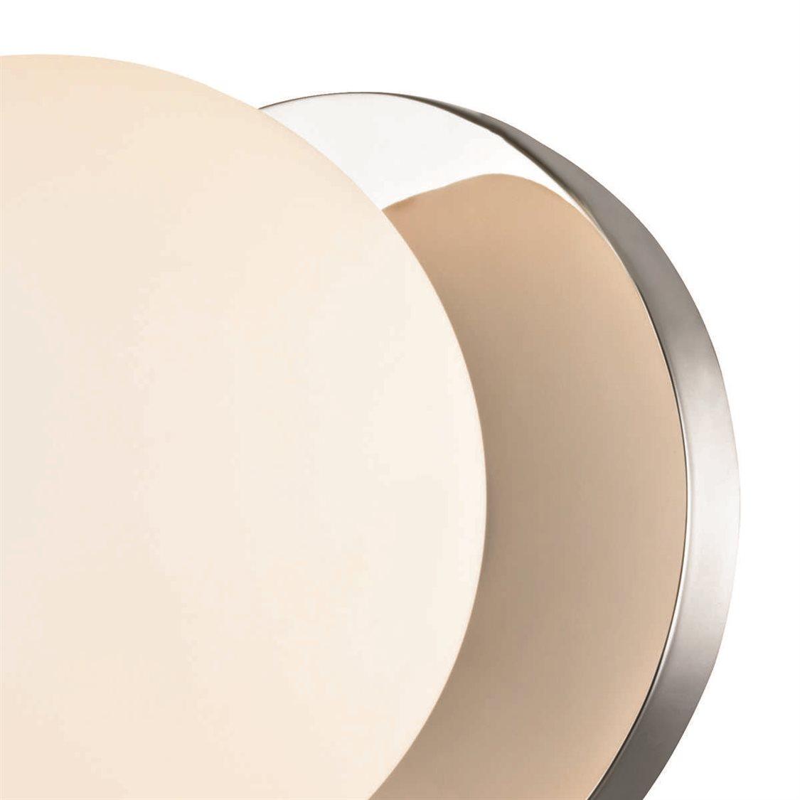 Hudson Valley Baird 1-Light Polished Chrome Off White Glass LED Wall Sconce