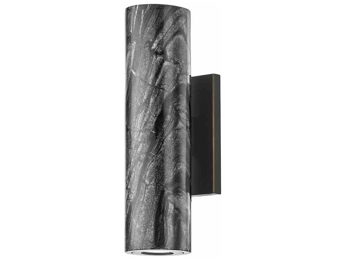 Hudson Valley Predock 2-Light Black Brass LED Wall Sconce