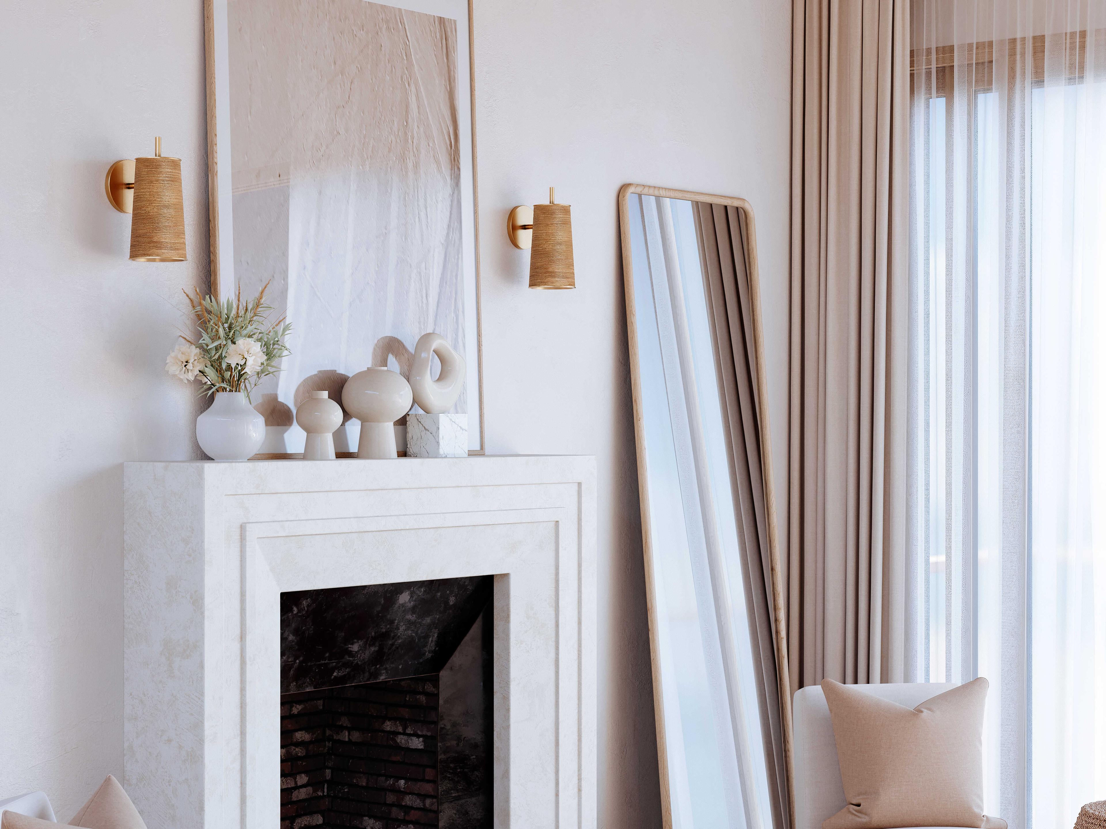 Hudson Valley Delran 1-Light Aged Brass Wall Sconce