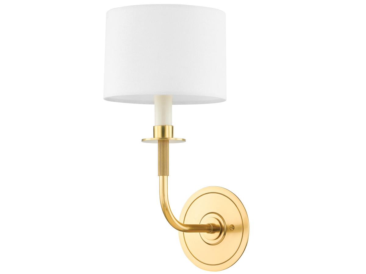 Hudson Valley Paramus 1-Light Aged Brass Wall Sconce