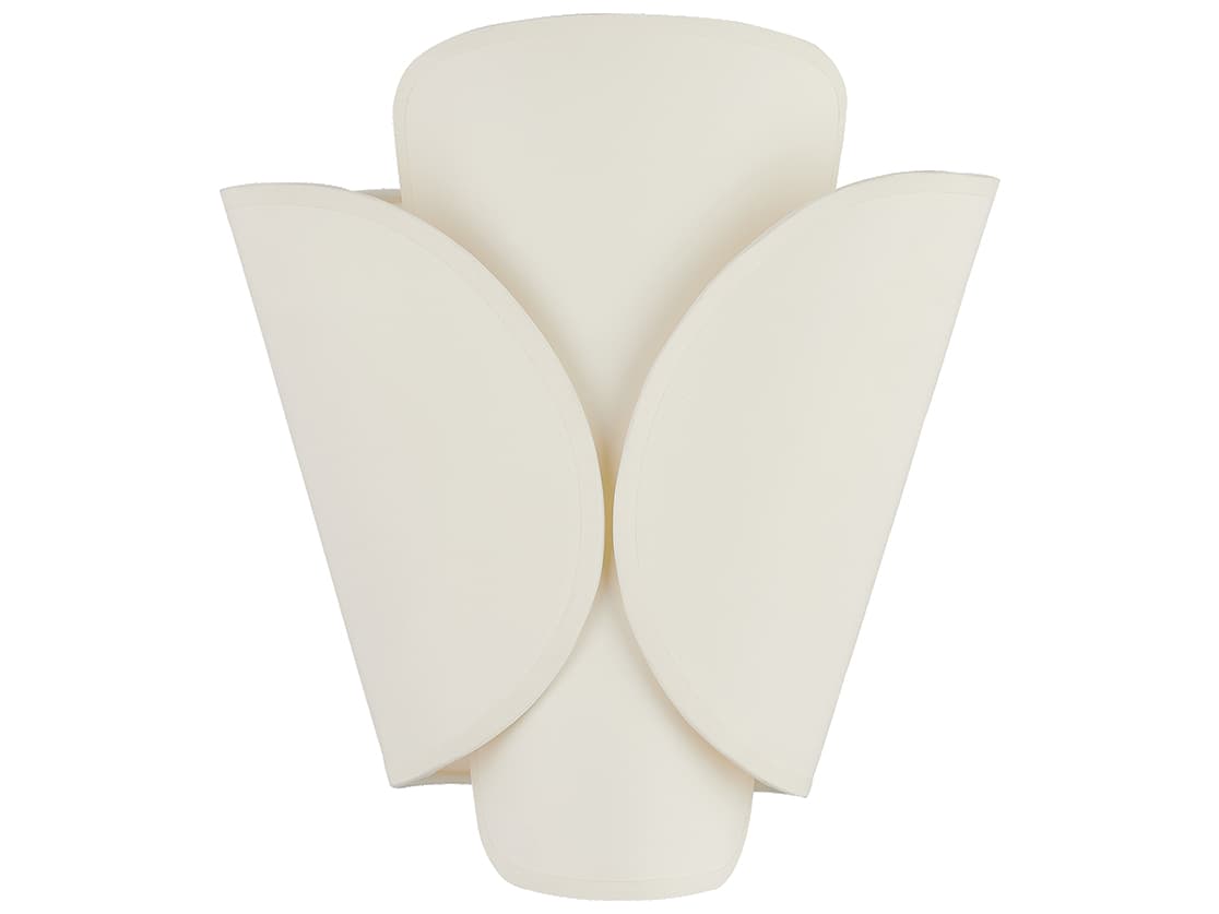Hudson Valley Savoie 1-Light Off White Brass Wall Sconce