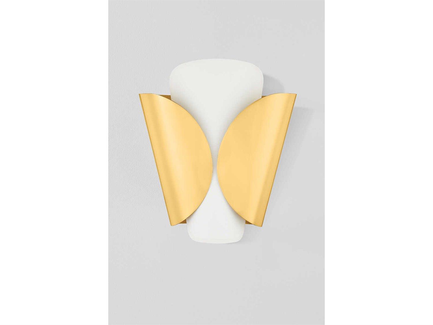 Hudson Valley Savoie 1-Light Aged Brass Wall Sconce