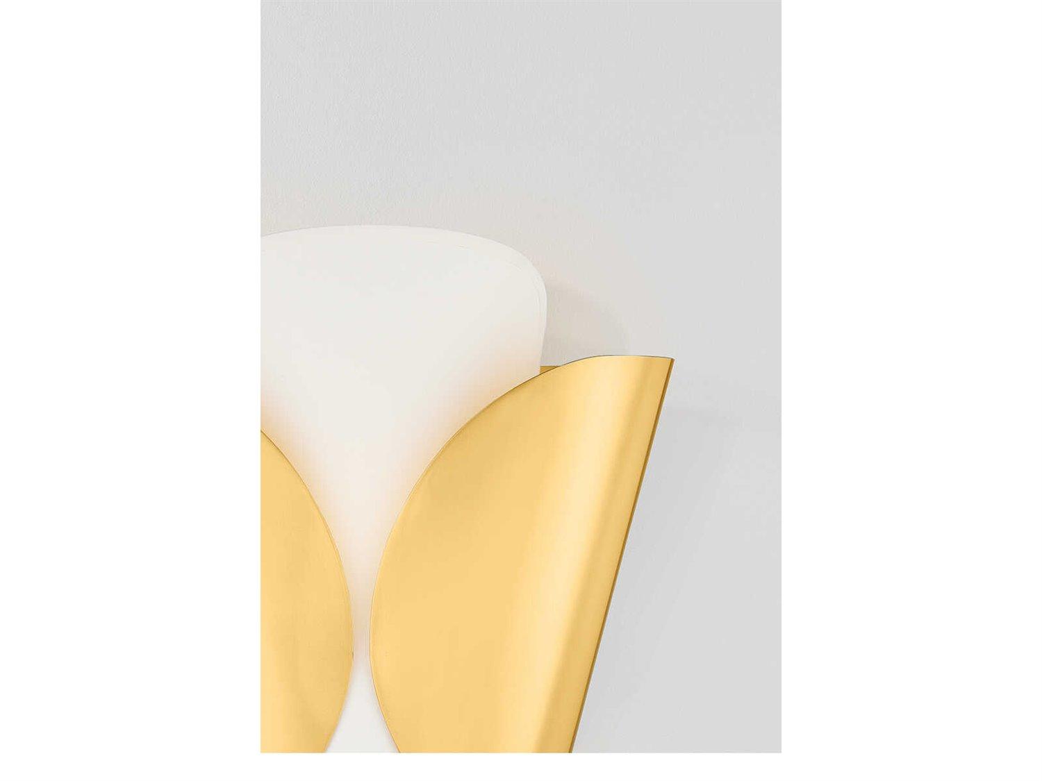 Hudson Valley Savoie 1-Light Aged Brass Wall Sconce