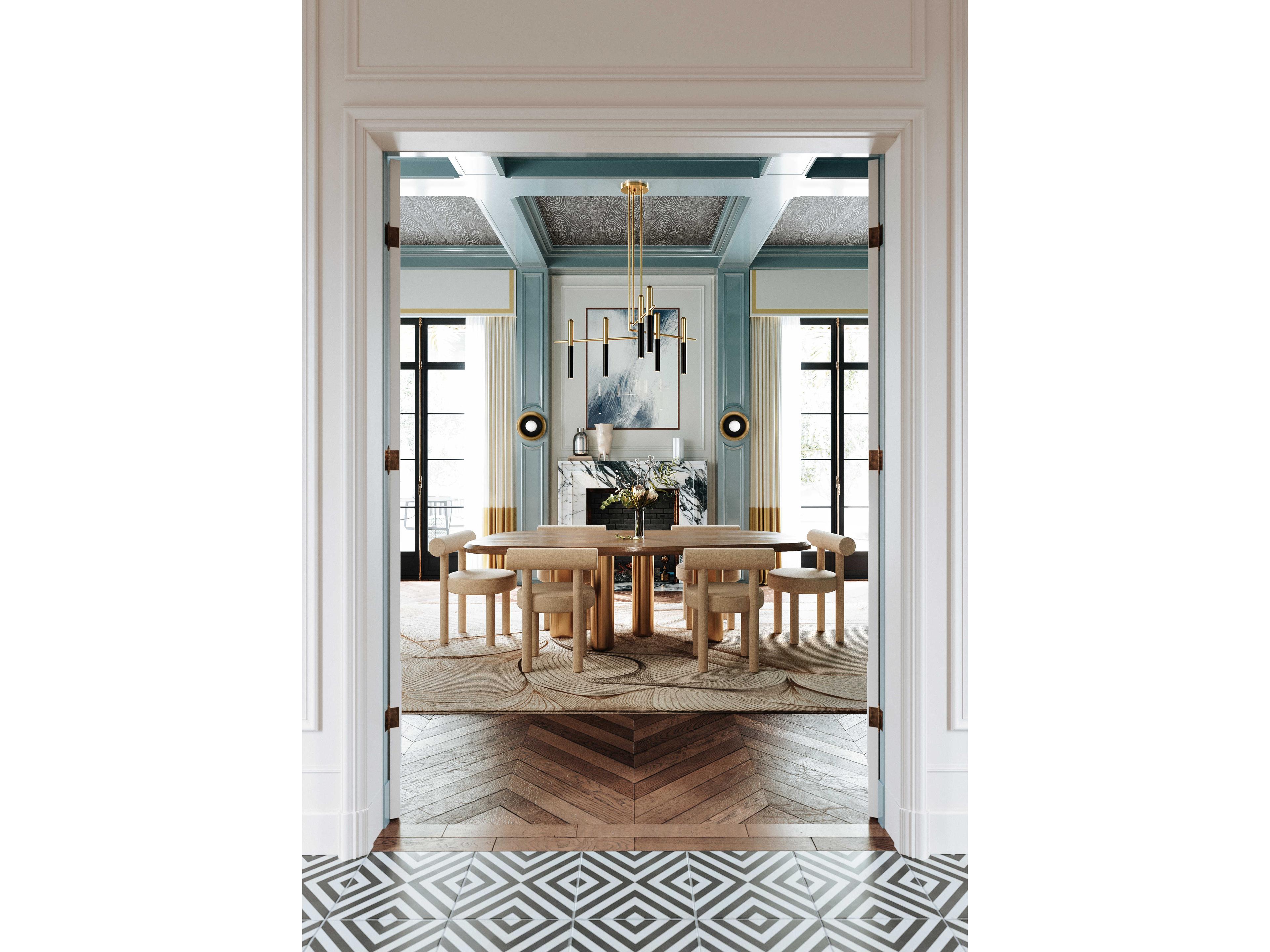 Hudson Valley Tobia 1-Light Aged Old Bronze Glass Globe Flush Mount