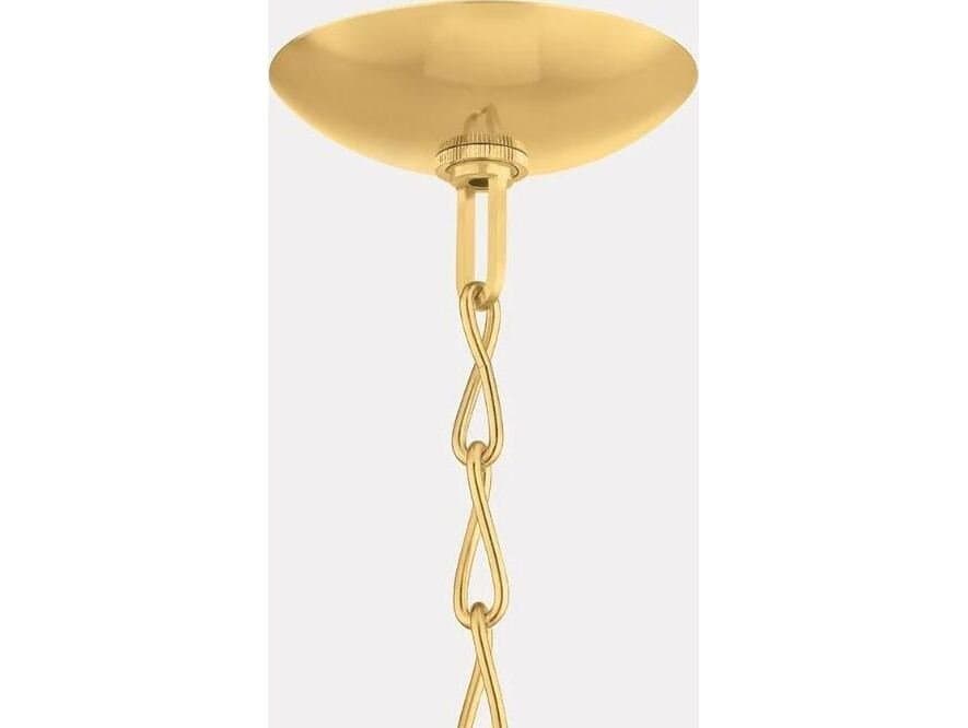 Hudson Valley Apple 1-Light Aged Brass Round Pendant