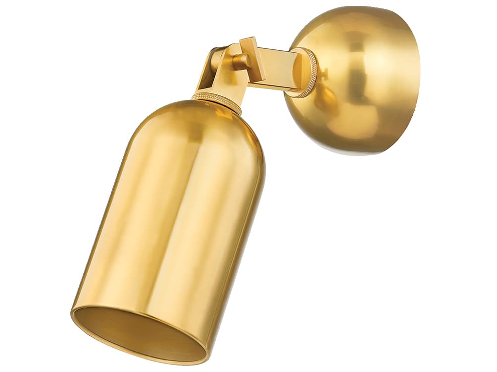 Hudson Valley Sturbridge 1-Light Aged Brass Wall Sconce