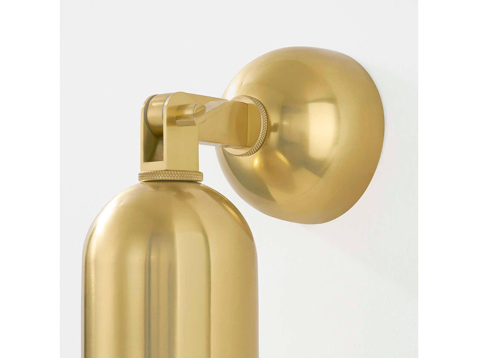 Hudson Valley Sturbridge 1-Light Aged Brass Wall Sconce