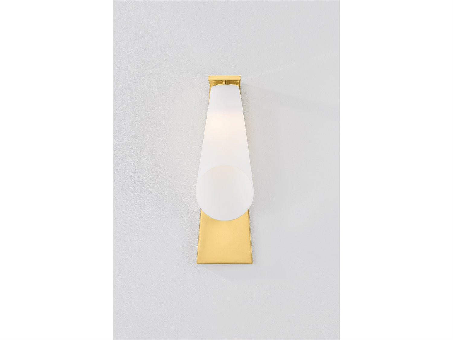 Hudson Valley Andros 1-Light Aged Brass Wall Sconce