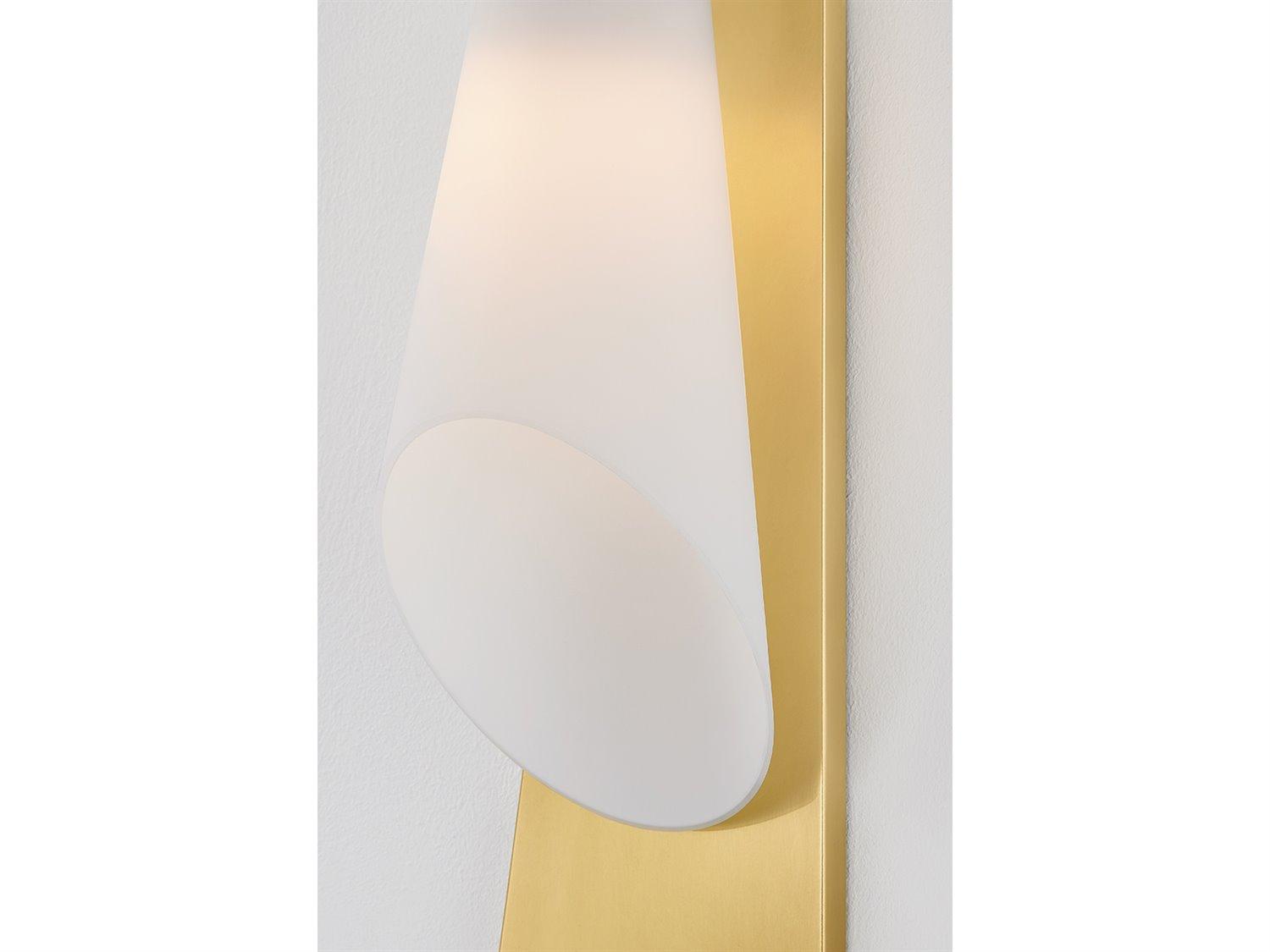 Hudson Valley Andros 1-Light Aged Brass Wall Sconce