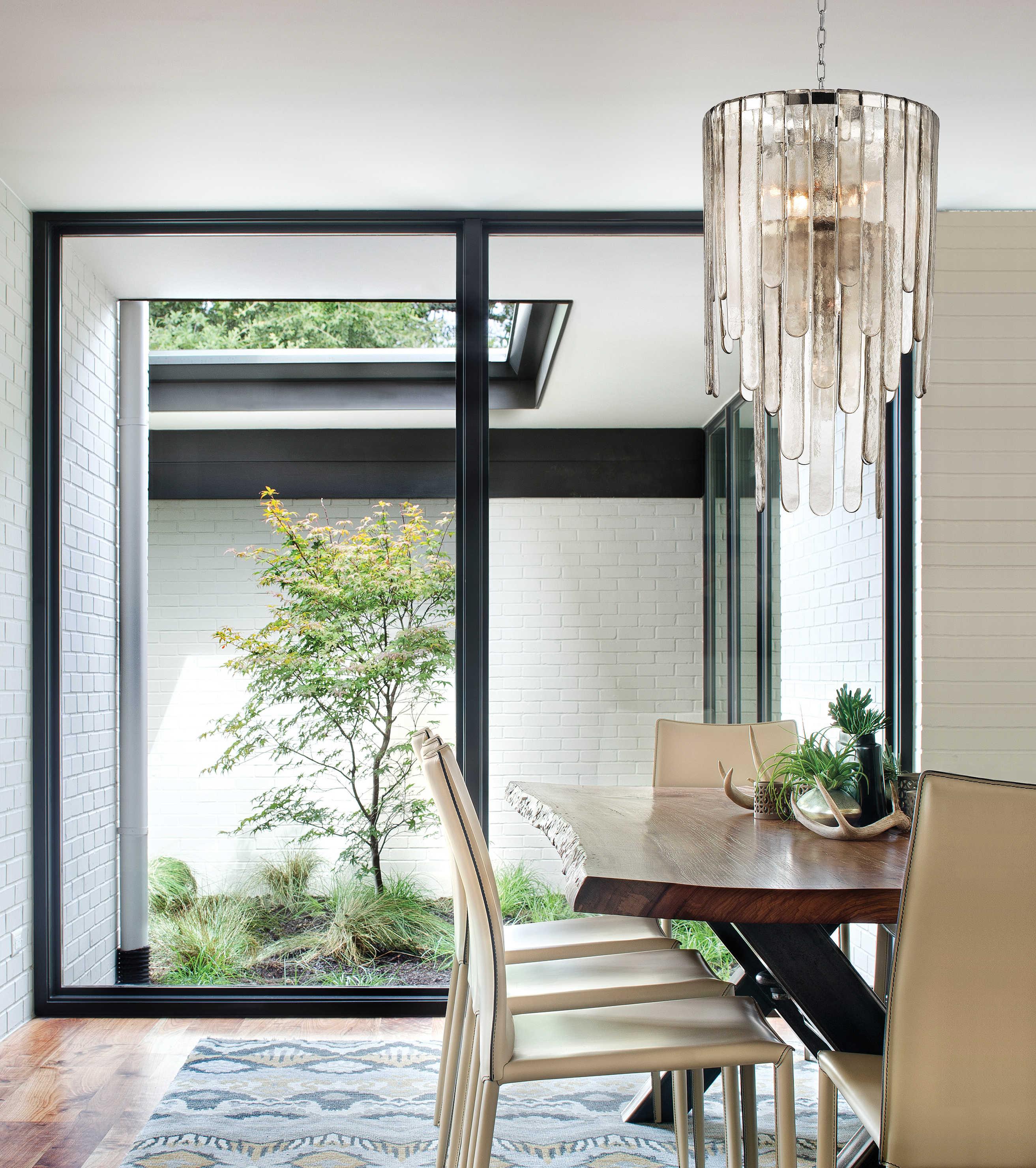 Hudson Valley Fenwater 9-Light Polished Nickel Gold Glass Tiered Pendant