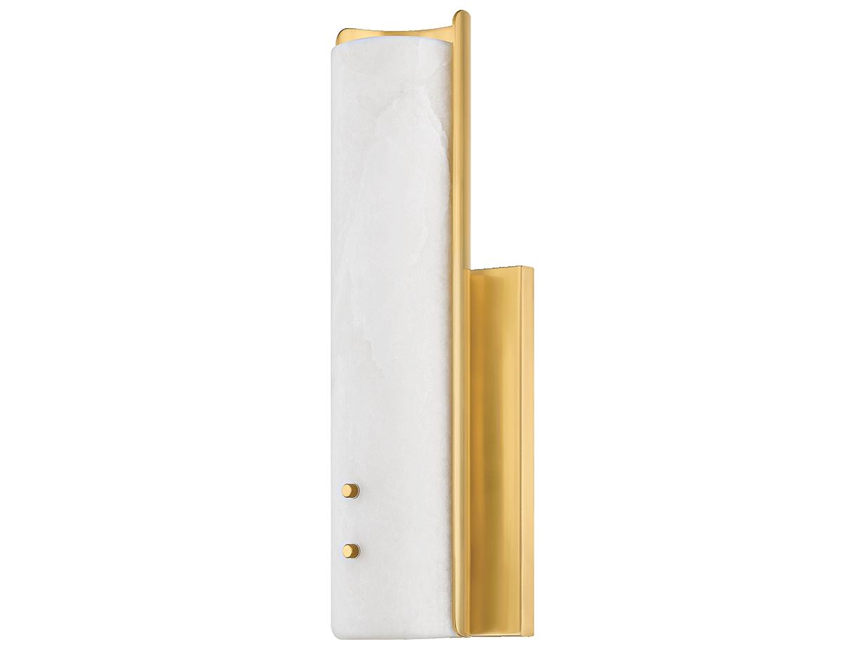Hudson Valley Lucio 1-Light Aged Brass Wall Sconce