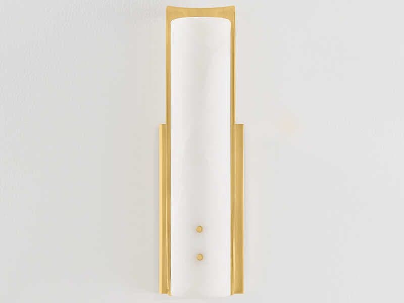 Hudson Valley Lucio 1-Light Aged Brass Wall Sconce
