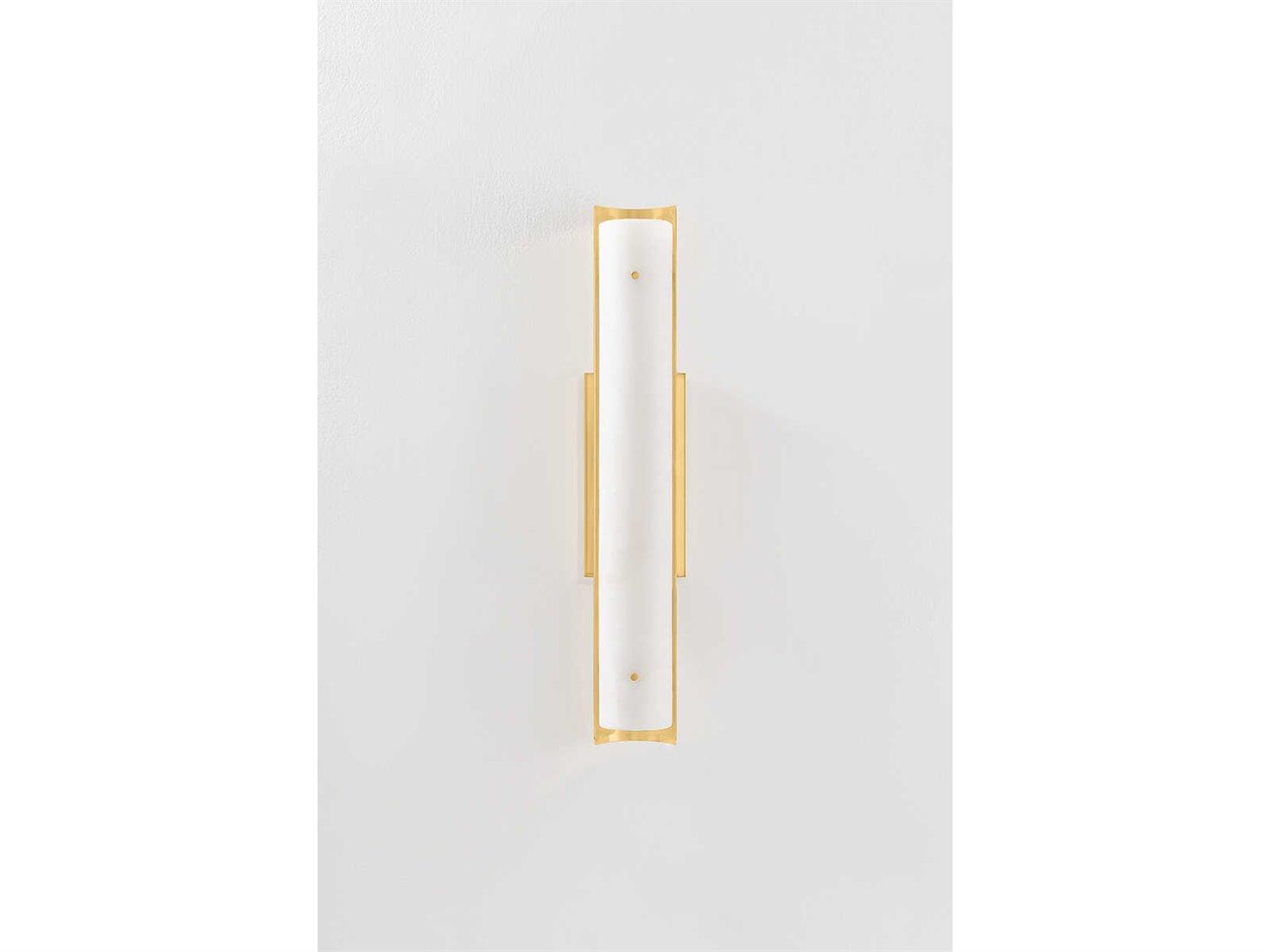 Hudson Valley Lucio 1-Light Aged Brass Wall Sconce