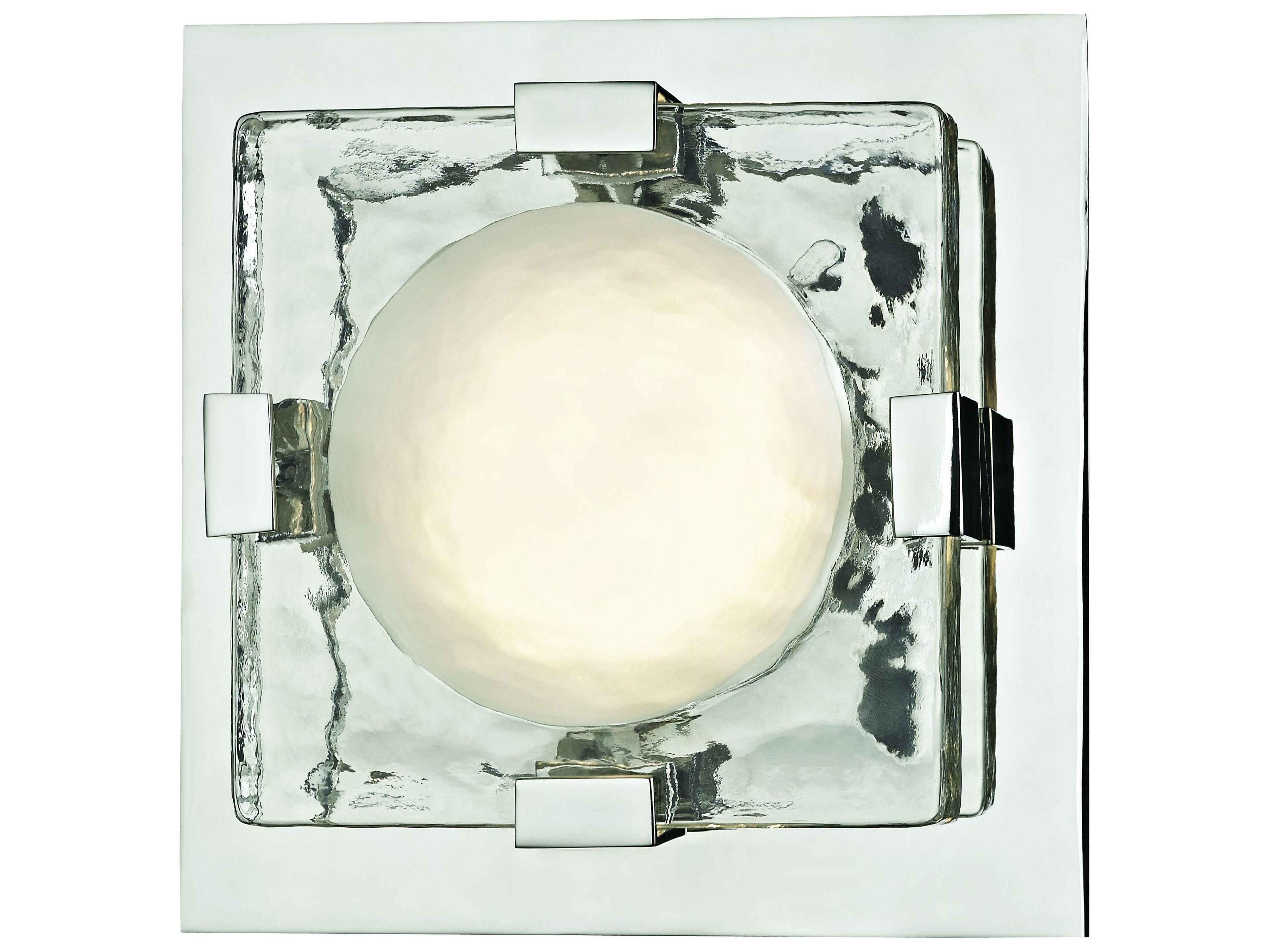 Hudson Valley Bourne 1-Light Polished Nickel Glass LED Wall Sconce