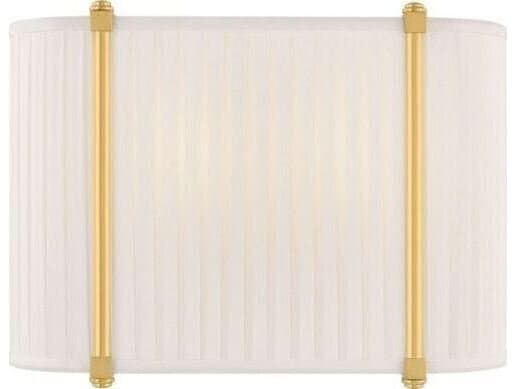 Hudson Valley Cornell 2-Light Aged Brass Wall Sconce