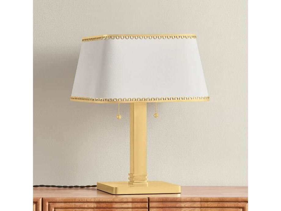 Hudson Valley Claude Aged Brass Traditional Table Lamp