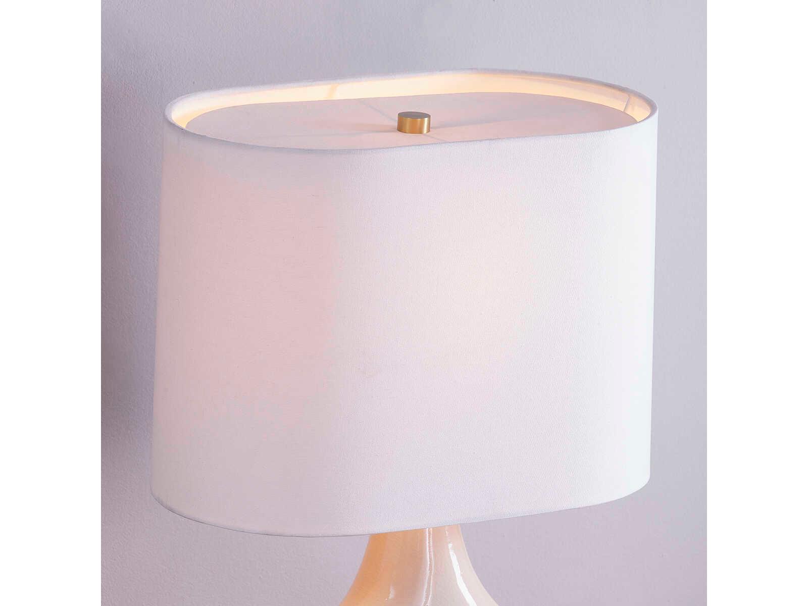 Hudson Valley Mindy Aged Brass White Buffet Lamp