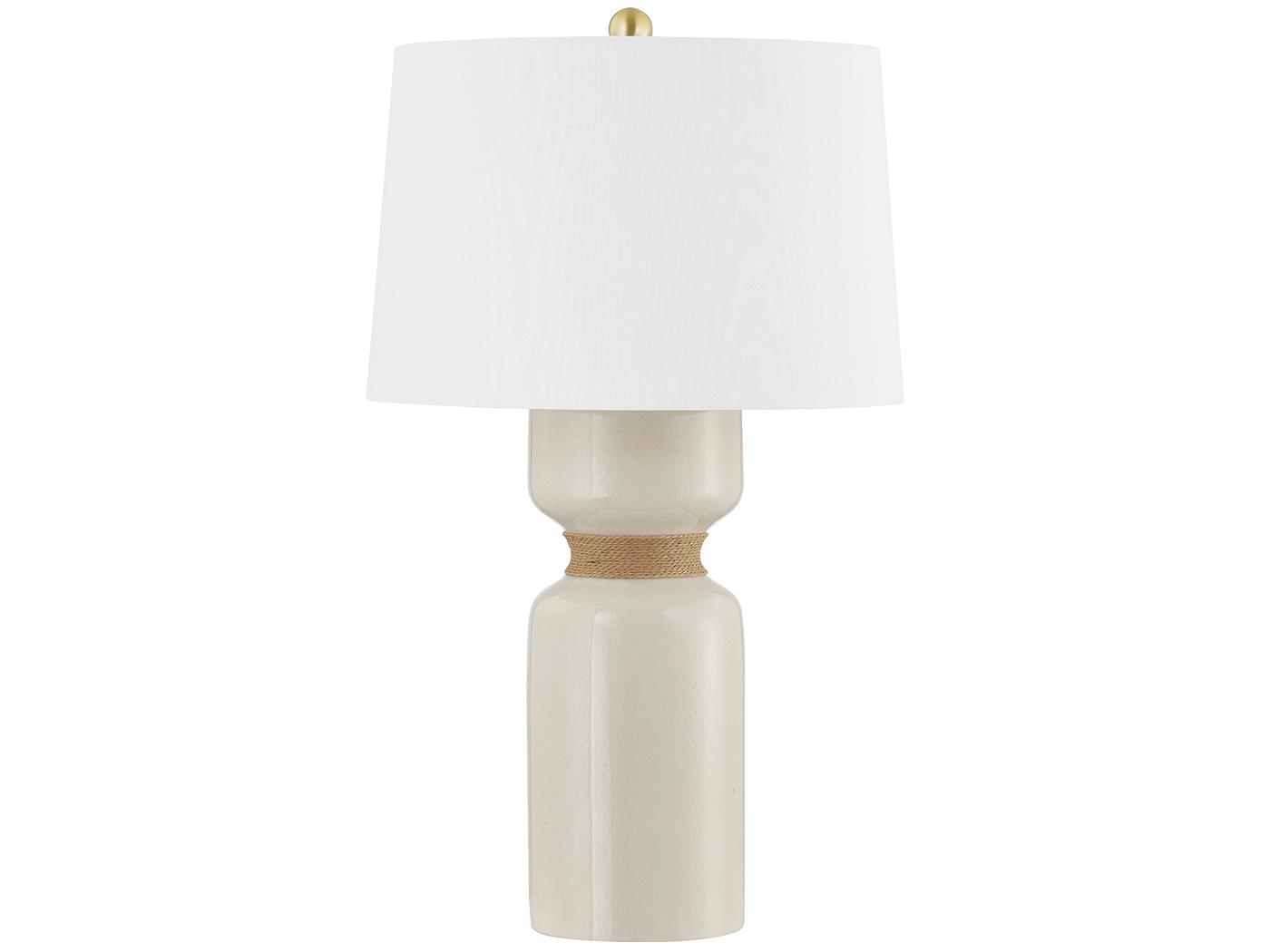 Hudson Valley Mindy Aged Brass Brown Buffet Lamp