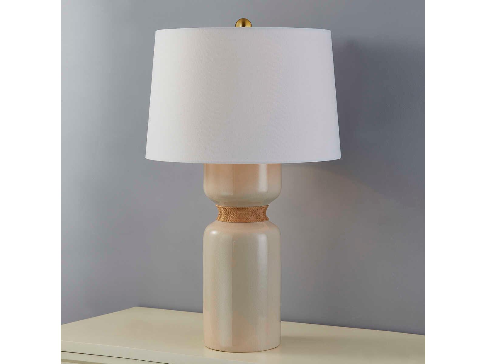 Hudson Valley Mindy Aged Brass Brown Buffet Lamp