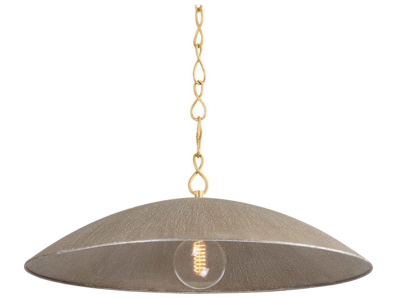 Hudson Valley Eve 1-Light Silver Drum Pendant