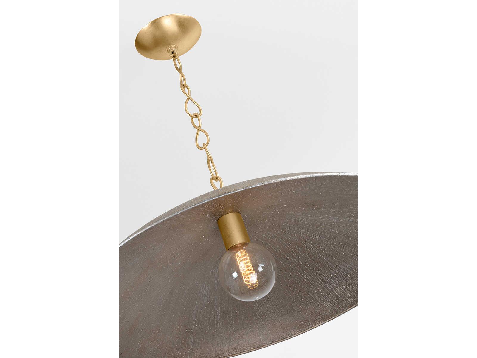 Hudson Valley Eve 1-Light Silver Drum Pendant